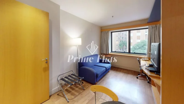 Imagem Flat disponível para locação no Transamerica Executive Jardins, com 45m², 2 dormitórios e 1 vaga