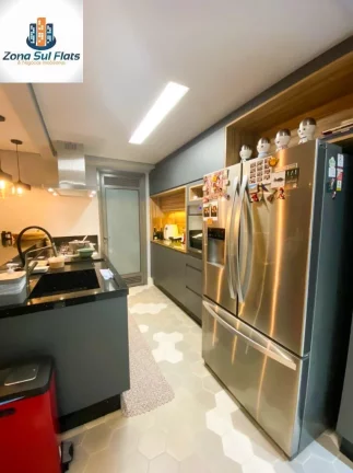 Imagem Apartamento Mobiliado e Decorado à Venda No Brooklin Com 1 Suíte e 2 Vagas