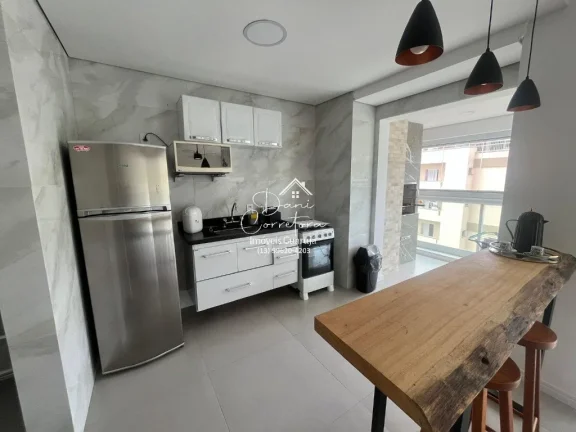 Imagem Aluguel apartamento com lazer Astúrias, Guarujá-SP: 2 Quartos, 1 Suíte, 2 Salas, 2 Banheiros, 2 Vagas, 90m².