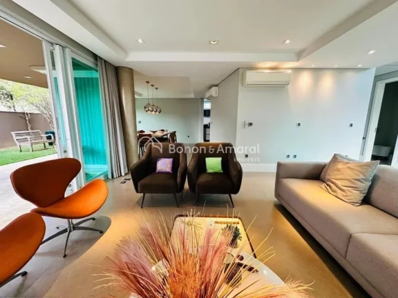 Imagem Casa de alto padrão disponível para venda e locação no condomínio Mont Blanc, em Campinas. Com ...