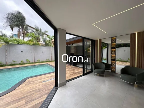Imagem Sobrado mobiliado com 3 dormitórios à venda, 286 m² por R$ 3.990.000 - Jardins Madri - Goiânia/GO