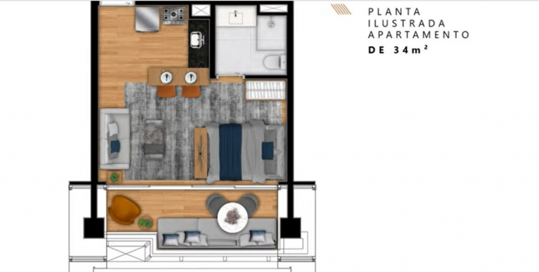 Imagem Apartamento com 1 Quarto à Venda, 61 m² em Itaim Bibi - São Paulo