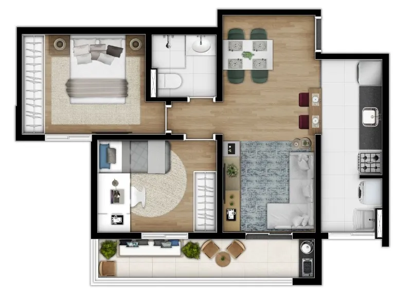 Imagem Condomínio Your Residence Club Santo André Sp, apartamento à venda em Vila Pires em Santo André-Sp