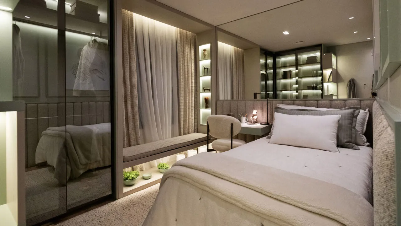 Imagem Apartamento com 262m², 4 Suítes e 4 vagas Double View e Vista Panorâmica em um Novo Ícone de Luxo