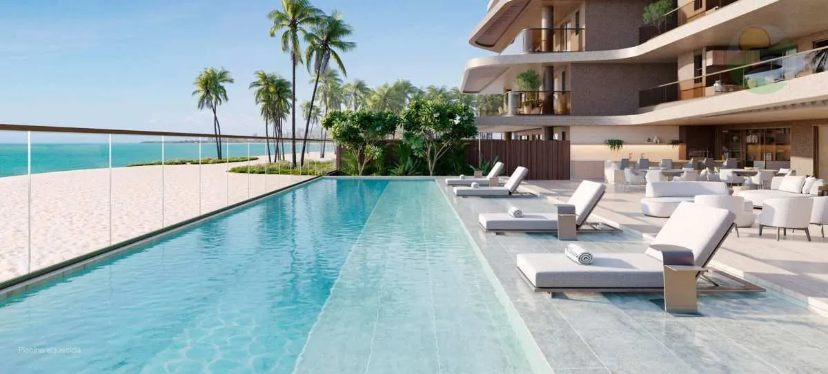 Imagem Cobertura de Luxo, 4 Suites, 271m2, VENDA, Pé na areia, João Pessoa, Paraíba.