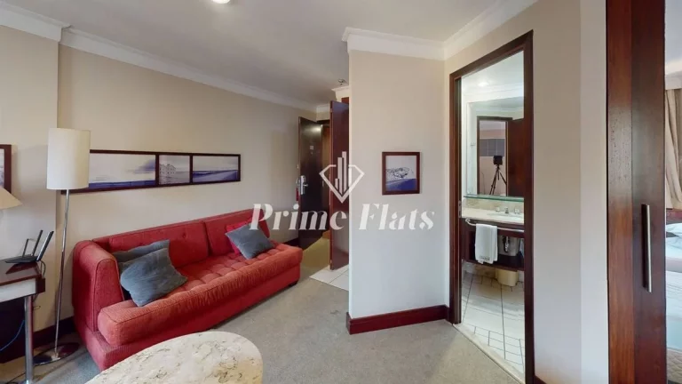 Imagem Flat disponível para locação no Transamérica Prime International Plaza, com 29m², 1 dormitório e 1 vaga