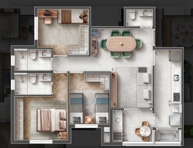 Imagem Apartamento para Venda em São Caetano do Sul, Centro, 3 dormitórios, 1 suíte, 1 banheiro, 2 vagas