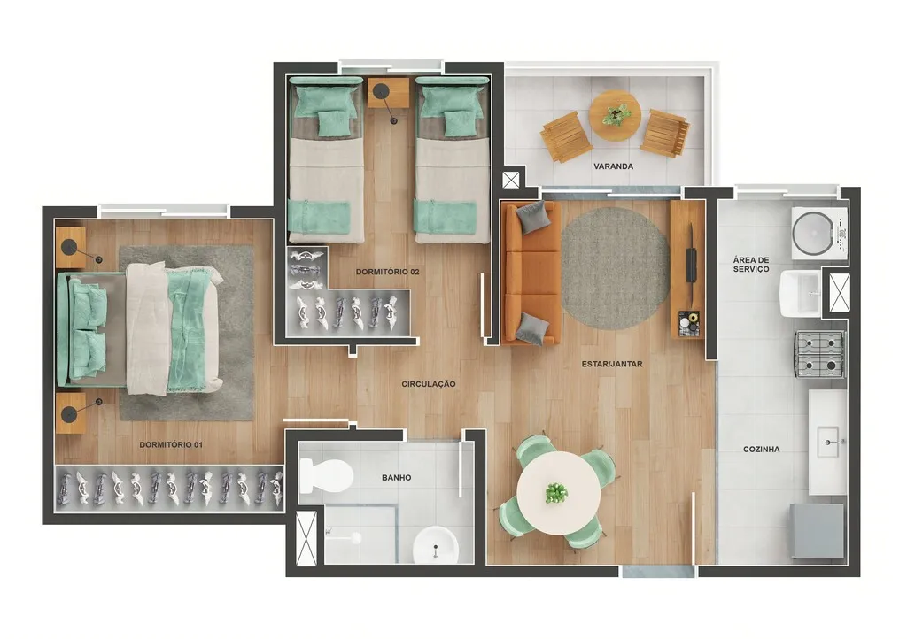 Imagem Apartamento à venda no bairro Residencial Porto Seguro - Goiânia/GO
