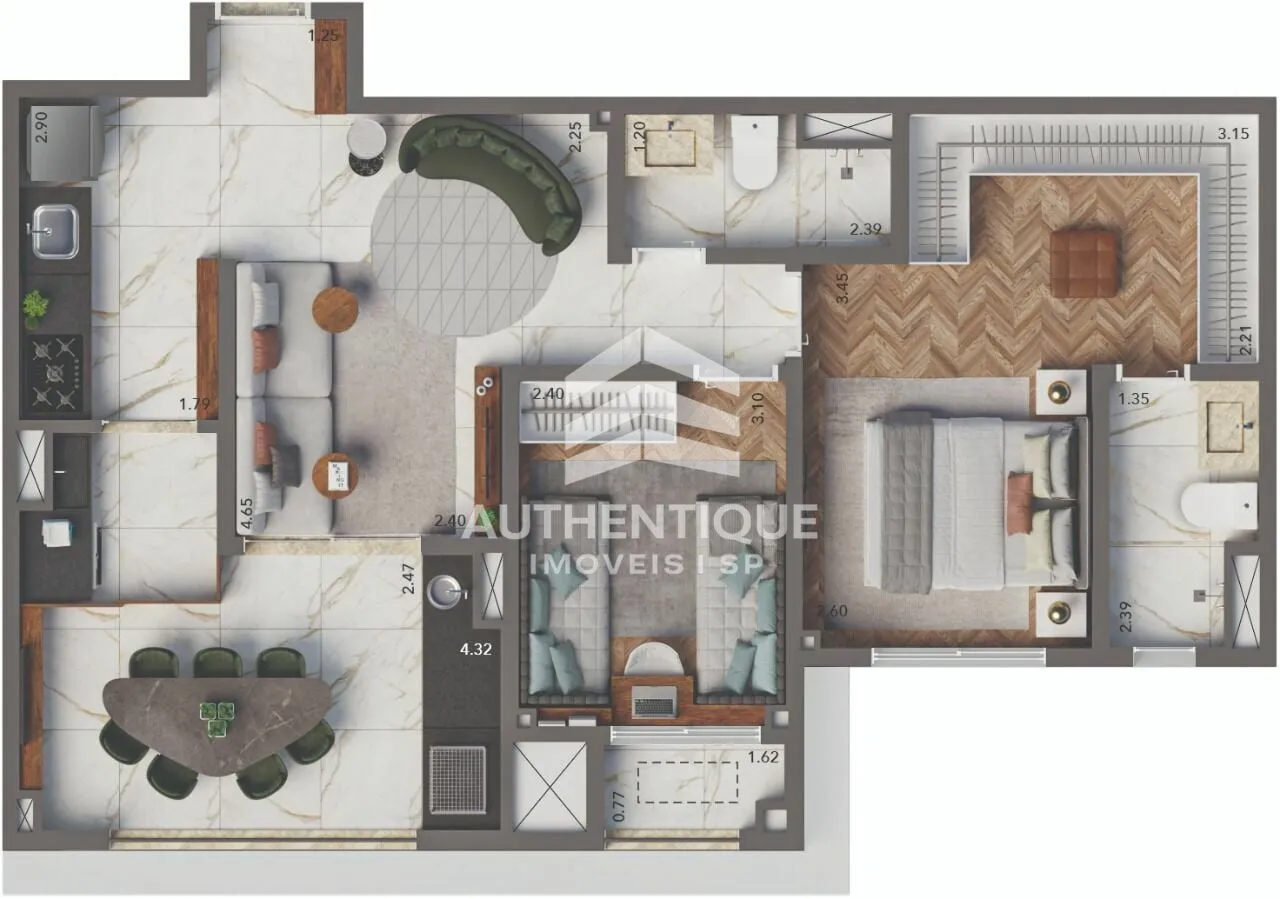 Imagem Living Hereditá Ipiranga - Apartamento à venda no bairro Ipiranga - São Paulo/SP, Zona Sul