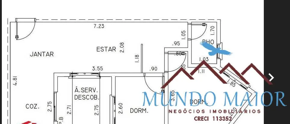 Imagem Apartamento com 2 Quartos e 1 banheiro à Venda, 46 m² por R$ 289.000