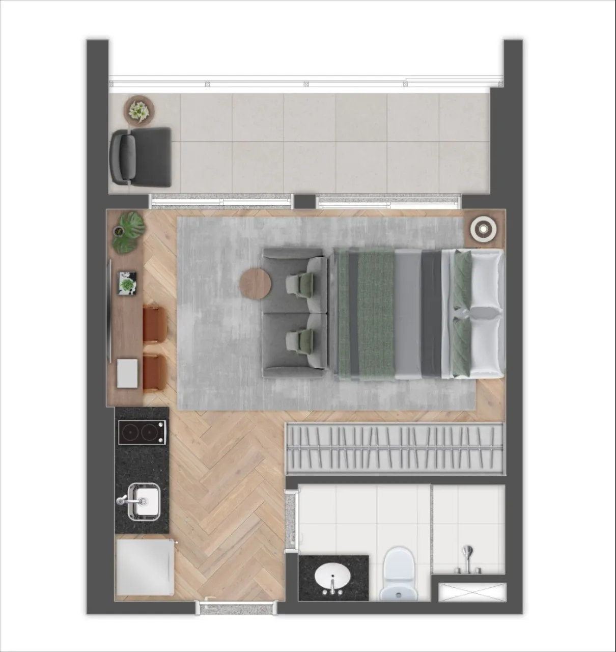 Imagem STUDIO RESIDENCIAL em São Paulo - SP, Brooklin Novo