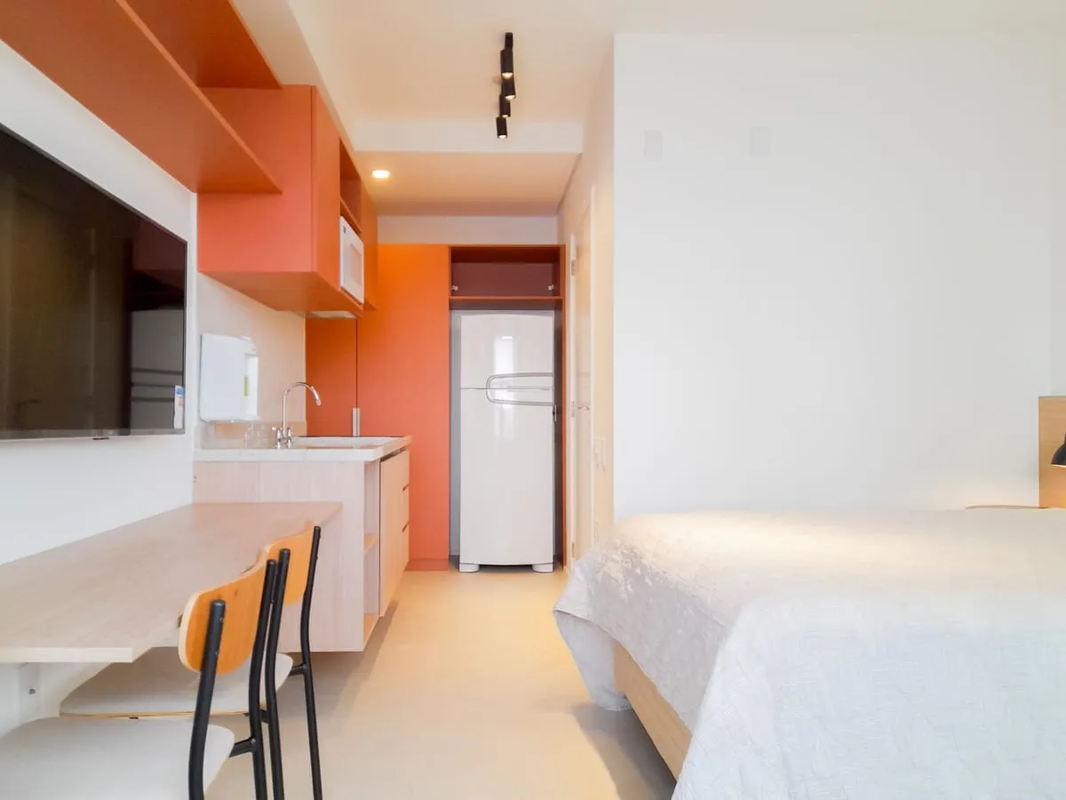 Imagem Apartamento com 1 Quarto para alugar, 24m² - Liberdade