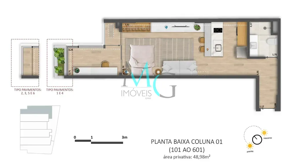 Imagem Studio à venda 1 Quarto 43.74M² Ipanema Rio de Janeiro - RJ