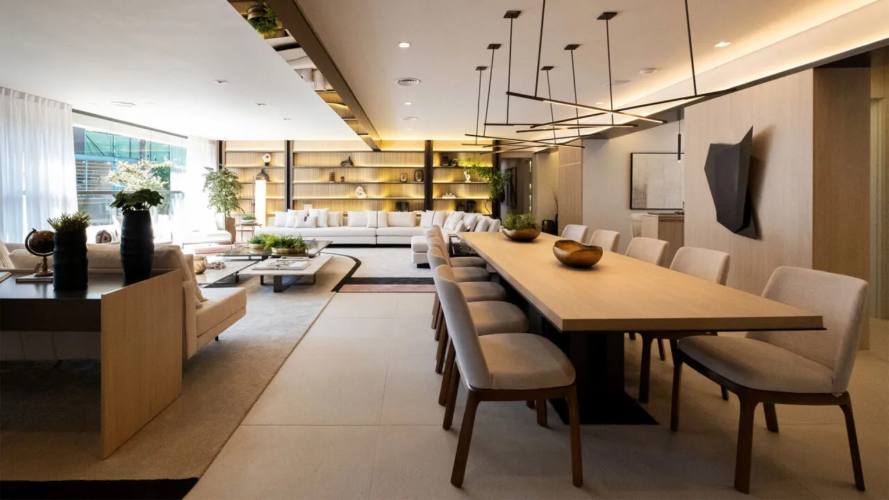 Imagem Apartamento com 262m², 4 Suítes e 4 vagas Double View e Vista Panorâmica em um Novo Ícone de Luxo
