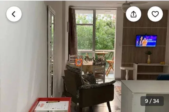 Imagem Apartamento com 2 dormitórios à venda, 54 m² por R$ 369.900,00 - Pitangueiras - Guarujá/SP