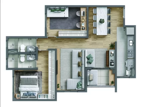 Imagem Apartamento à venda no bairro Rudge Ramos - São Bernardo do Campo/SP