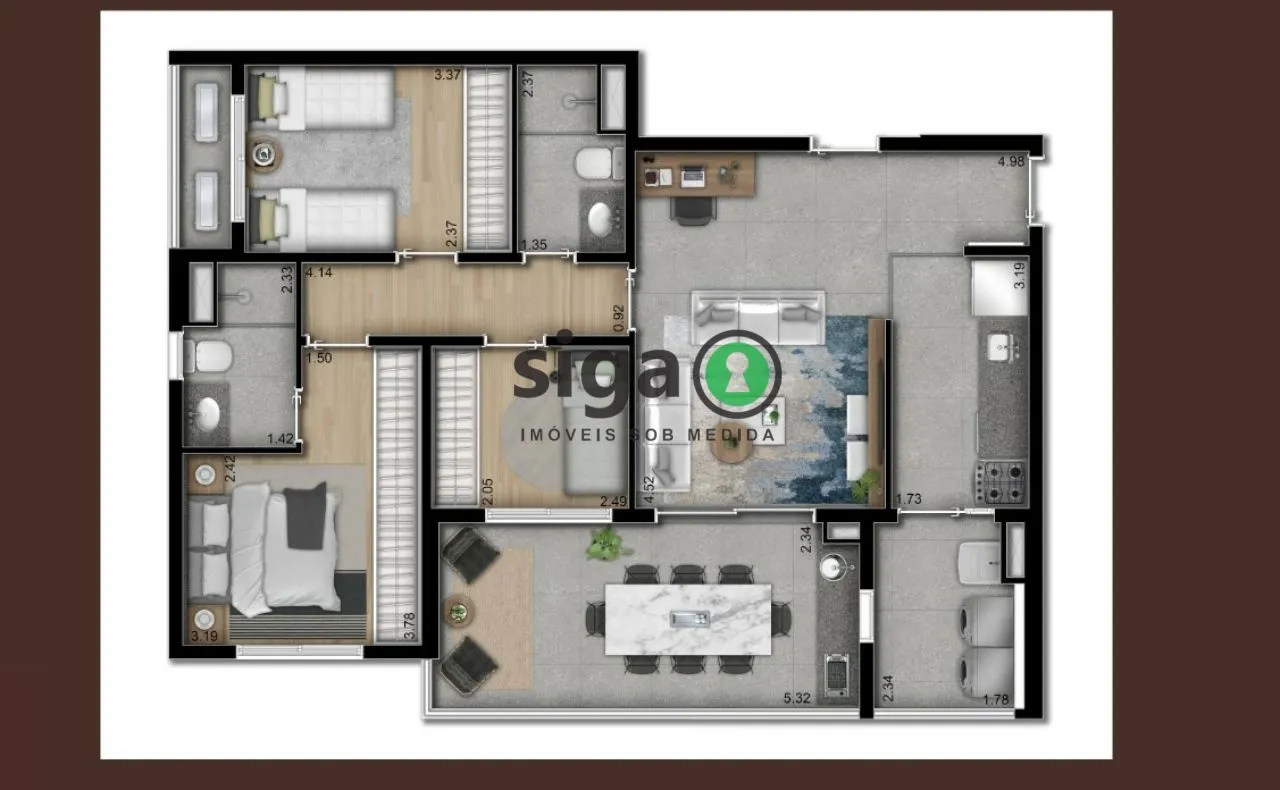 Imagem Apartamento para venda no Butantã 03 dormitórios, São Paulo - SP