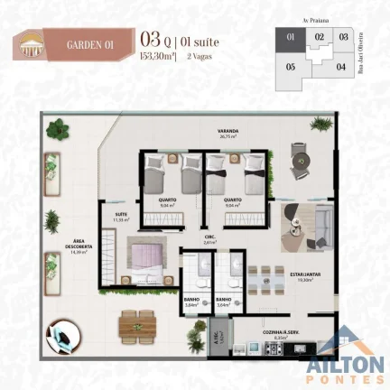 Imagem Lançamento Residencial Pantheon a uma Quadra do Mar na Praia do Morro - Guarapari/ES