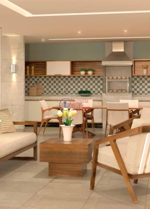 Imagem Apartamento na planta de 57,37 m² com 3 quartos na Pedreira