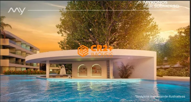 Imagem Vendo Flat com 27m2, 1 quarto na Praia de MURO ALTO.