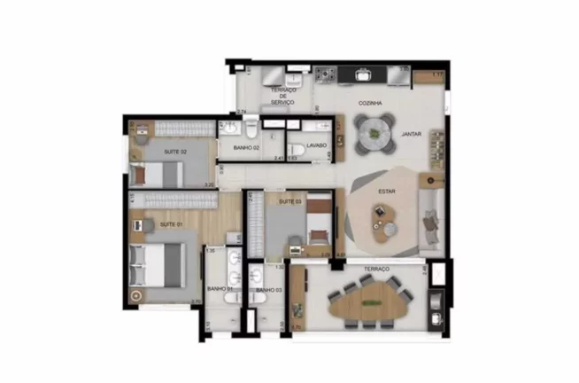 Imagem HIGH LINE TATUAPÉ - DIÁLOGO - Apartamento de 75m² (Garden), a 550 metros da estação Tatuapé!!