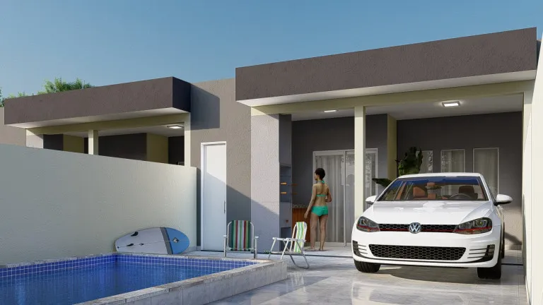Imagem Casa com 3 Quartos à Venda, 79 m² em Jd. Palmeiras - Itanhaém