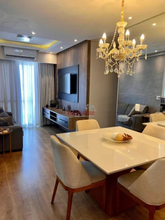 Imagem Apartamento 2 dormitórios, 1 suíte, no residencial Acquaplay todo planejado com 1 vaga de garagem demarcada no Marapé em Santos por R$ 599.000,00
