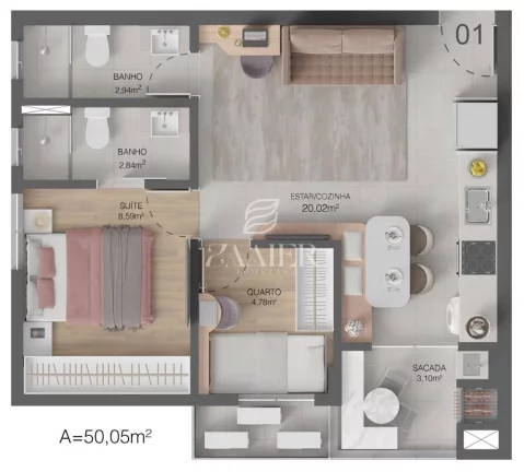 Imagem Apartamento com 2 quartos à Venda, Anita Garibaldi - Joinville