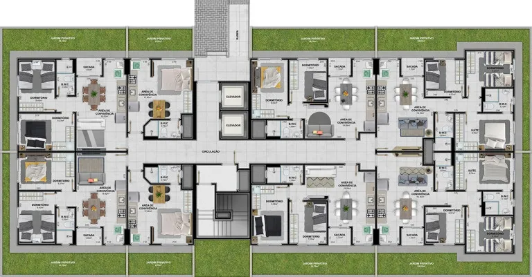 Imagem Apartamento com 3 Quartos à Venda, 79 m²em Linha Batista - Criciúma