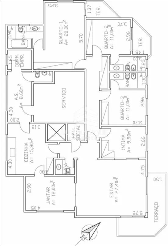 Imagem Place Vendome Moema Índios - Apartamento à venda no bairro Moema - São Paulo/SP, Zona Sul