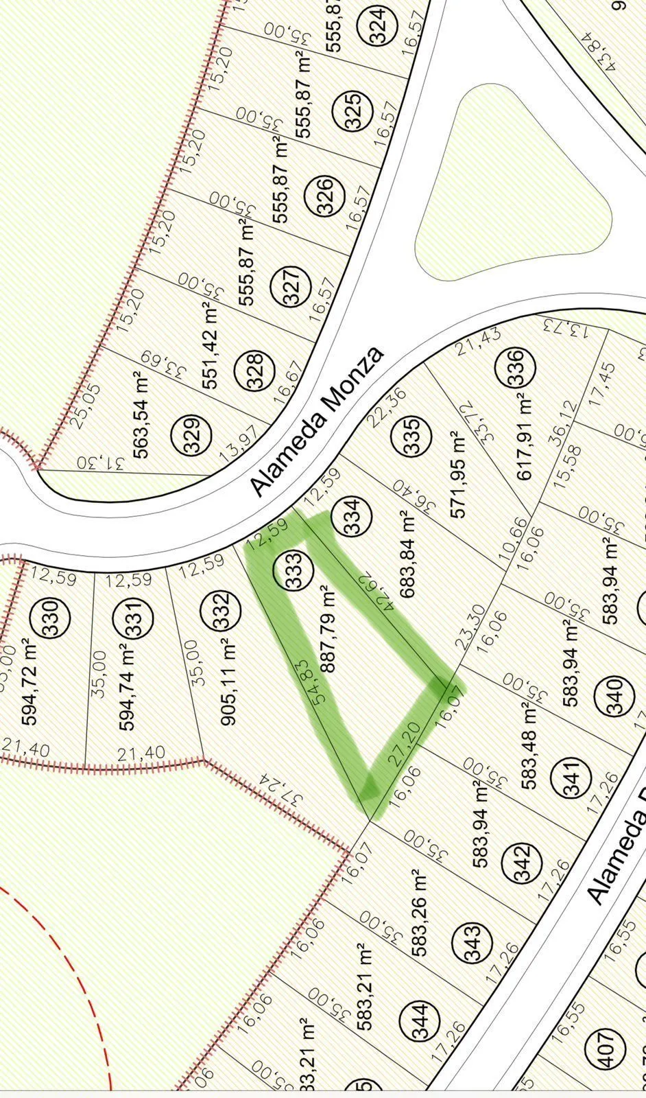 Imagem Lote Alphaville Porto Alegre com 887m²