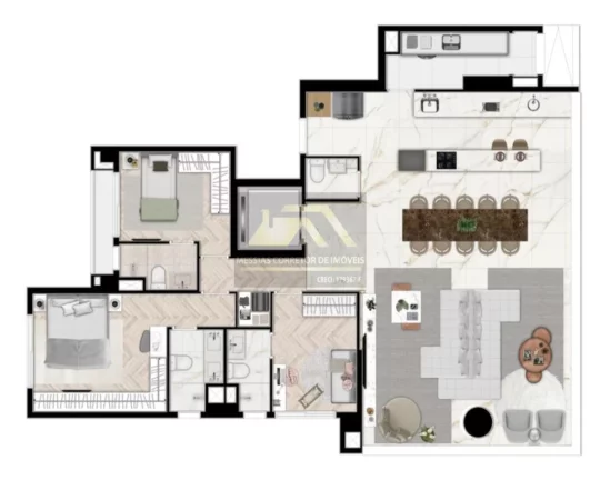 Imagem APARTAMENTO 3 SUITES 3 VAGAS - MIRANT VILA MADALENA.
