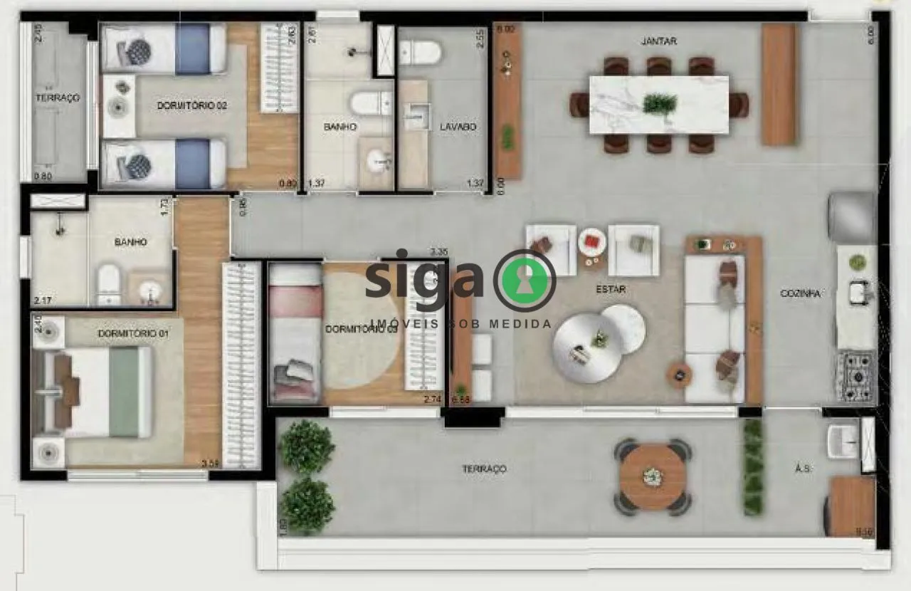 Imagem Apartamento à venda 3 Quartos, 2 Vagas, 109m², Saúde-SP