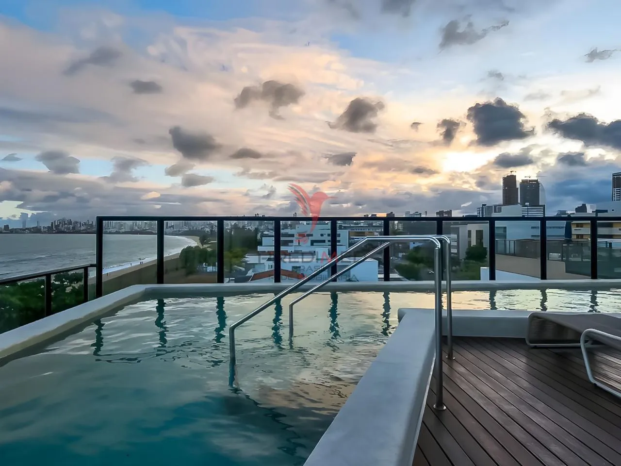 Imagem Flat Mobilado e decorado. Pé na Areia Jardim Oceania/Bessa