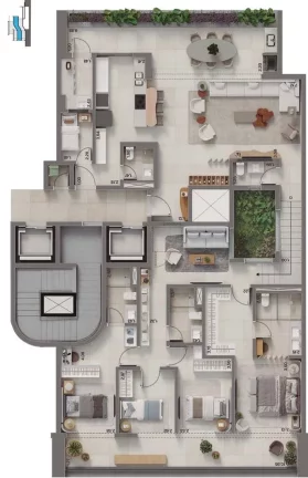 Imagem APARTAMENTO RESIDENCIAL em Rio de Janeiro - RJ, Barra da Tijuca