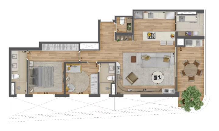 Imagem BIOARQ PINHEIROS - STAN - Aptos de 67 a 155m², ao lado da estação Fradique Coutinho do metrô!