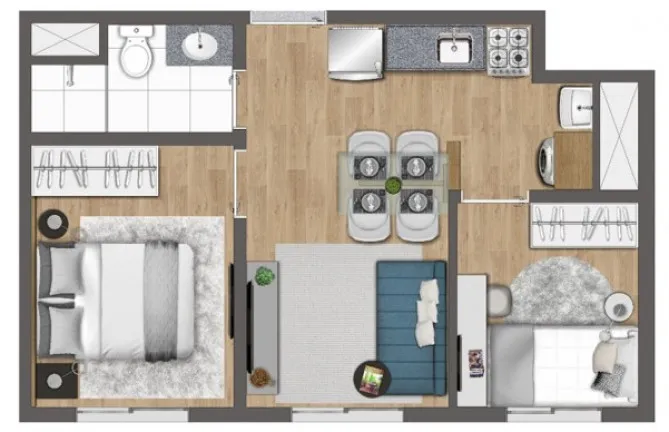 Imagem Apartamento com 2 Quartos à Venda, 34 m² em Butantã - São Paulo