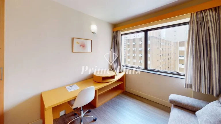 Imagem Flat disponível para locação no Transamérica Executive Jardins, com 28m², 1 dormitório e 1 vaga