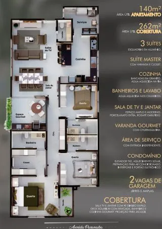Imagem Apartamento à venda, 140 m² por R$ 1.200.000,00 - Centro - Patos de Minas/MG