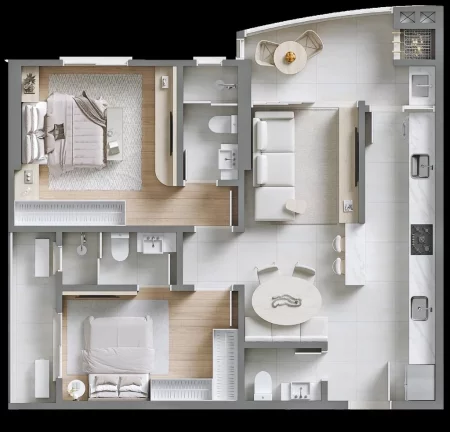 Imagem Pedras Preciosas - Fase 1 - Apartamento à venda no bairro Ressacada - Itajaí/SC