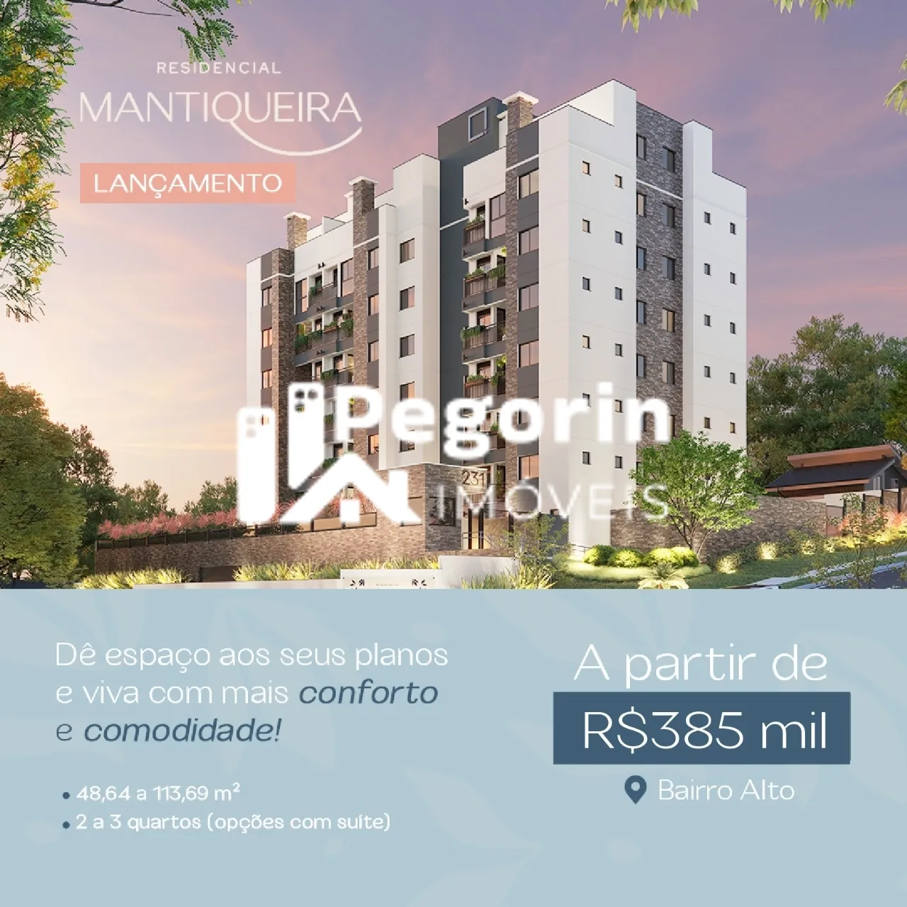 Imagem Apartamento à venda em Curitiba, Bairro Alto, com 2 quartos, 56,00m²