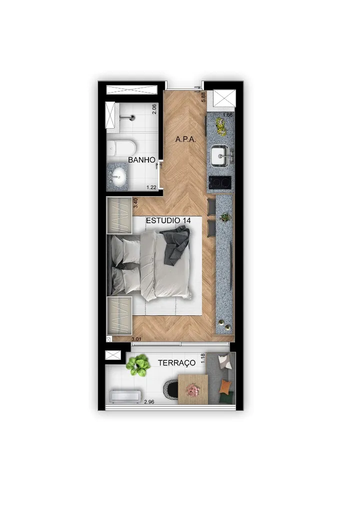 Imagem Imperdível: Apartamento de Luxo na Vila Madalena com 4 Quartos, 2 Suítes e 3 Vagas de Garagem no Condomínio Harmonia da Vila - 195m²
