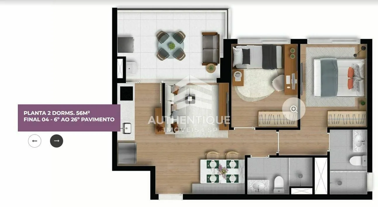 Imagem MODERN CAMPO BELO - Apartamento à venda no bairro Brooklin - São Paulo/SP, Zona Sul