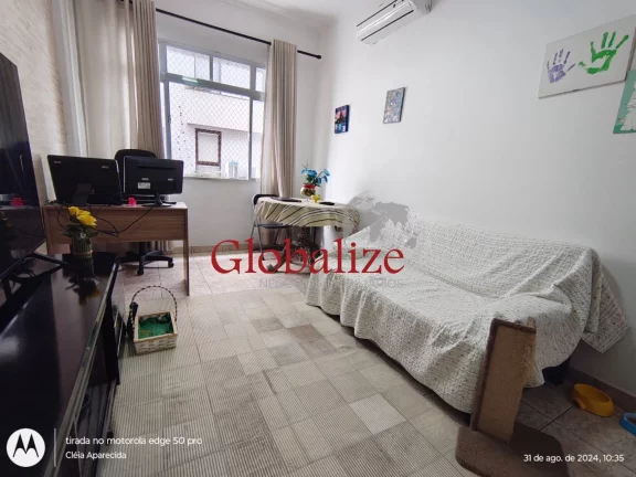 Imagem Apartamento com 2 dormitórios e varanda de frente á venda R$ 746.000,00 no bairro Aparecida em Santos -SP.