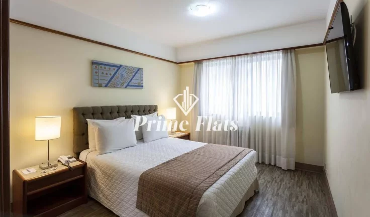 Foto do imóvel Flat disponível para venda no La Residence Itaim by Manager, com 42m², 1 dormitório e 1 vaga em Rua Campos Bicudo