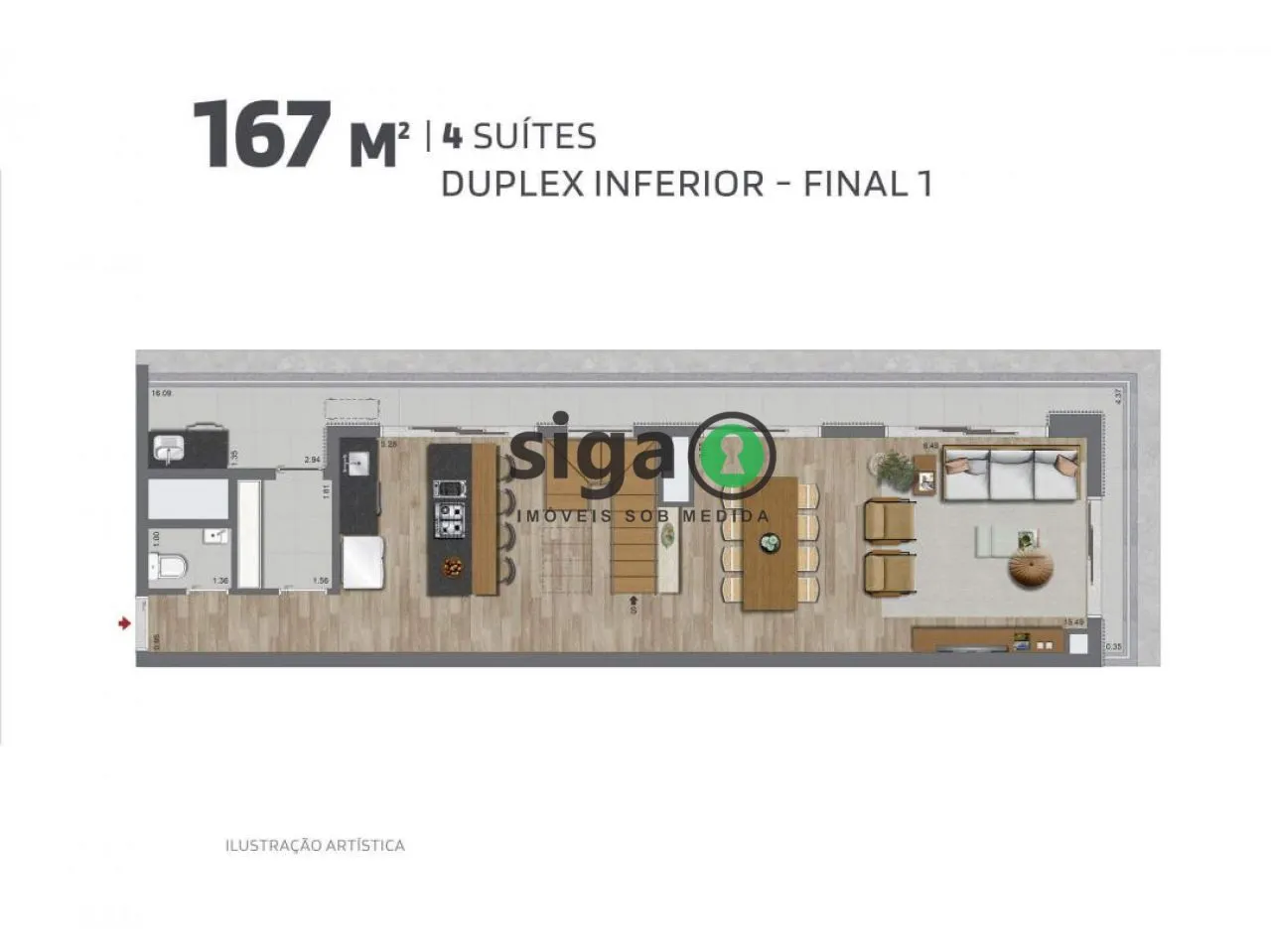 Imagem Cobertura Duplex para venda no em Brooklin 04 suítes, São Paulo - SP