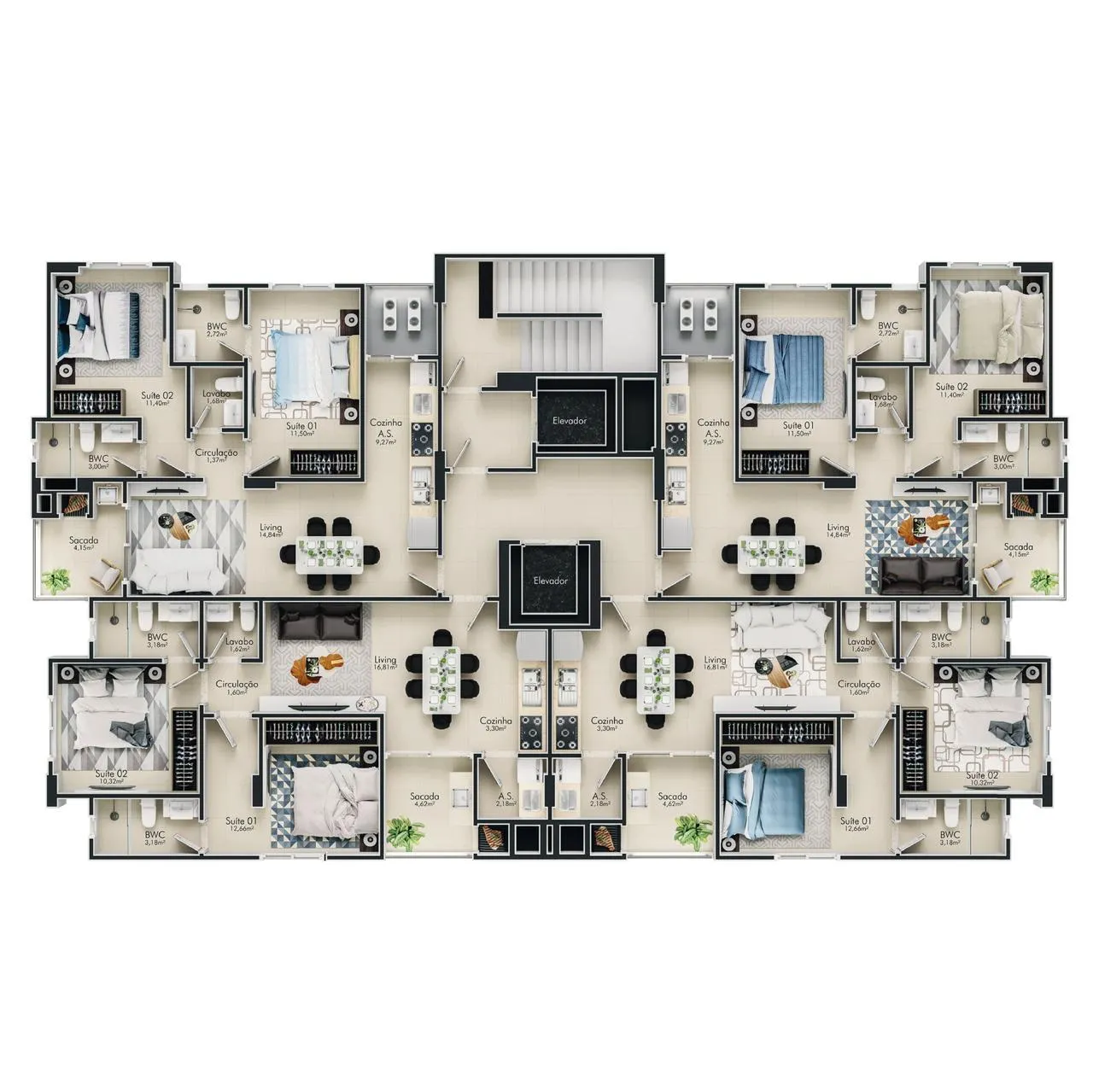 Imagem Apartamento com vista para o mar à venda com 70m2 por R$ 940.000,00