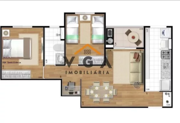 Imagem Apartamento para Venda em São Paulo, Jardim Independência, 2 dormitórios, 1 banheiro, 1 vaga