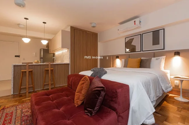 Imagem Apartamento à venda no Centro de SP: 1 quarto, 1 sala, 1 banheiro, 37m² de área. Venha conferir!