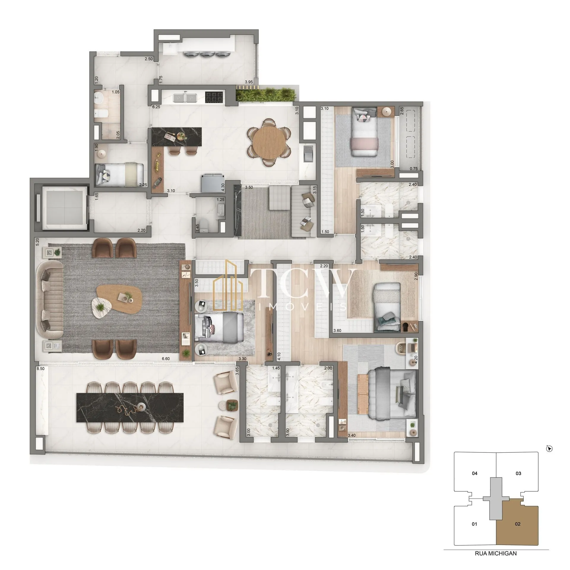 Imagem Apartamento à venda no bairro Itaim Bibi - São Paulo/SP, Zona Sul
